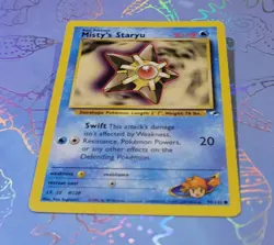 Misty's Staryu 90/132 Gym Heroes Pokemon Card NM - Image 3