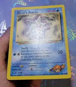 Misty's Staryu 90/132 Gym Heroes Pokemon Card NM - Image 4