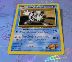 Misty's Poliwhirl 053/132 Gym Heroes Pokemon Card NM - Image 3