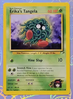 Erika's Tangela 79/132 Gym Heroes Pokemon Card VLP - Image 1