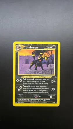 Umbreon 32/75 Neo Discovery Regular Pokemon Card - Ungraded - Image 1