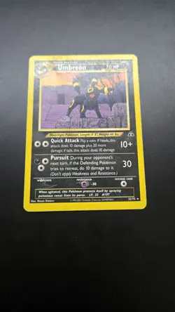 Umbreon 32/75 Neo Discovery Regular Pokemon Card - Ungraded - Image 3