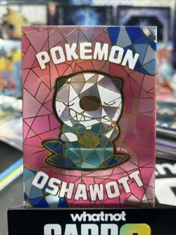 Pokemon Chinese Elf Eif Origin Collection Oshawott Stained Glass Card Case Hit - Image 1