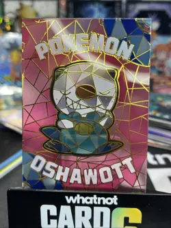 Pokemon Chinese Elf Eif Origin Collection Oshawott Stained Glass Card Case Hit - Image 2