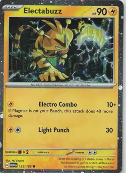 Electabuzz - (Cosmos Holo) Promo Miscellaneous Cards & Products 125/165 NM Swirl - Image 1