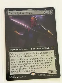 Baron Helmut Zemo Extended Art Marvel Super Heroes Foil 405 - Image 1