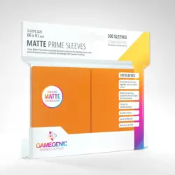 GAMEGENIC 100CT ORANGE MATTE PRIME SLEEVES STANDARD SIZE DECK PROTECTOR NEW - Image 1