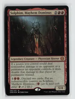 Solphim, Mayhem Dominus 150 Foil Phyrexia: All Will Be One ONE MTG Magic - Image 1