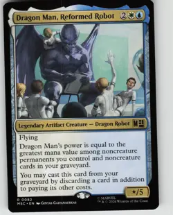 Dragon Man, Reformed Robot Commander: Marvel Super Heroes 82 NM R - Image 1
