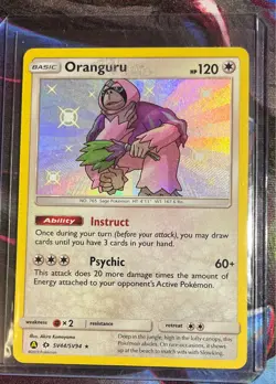 Oranguru SV44/SV94 Hidden Fates Shiny Holo Rare NM Pokemon TCG - Image 1