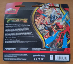 Pokemon TCG Mega Evolutions 3 Booster Blister With GOLDUCK Foil Promo Sealed NEW - Image 2