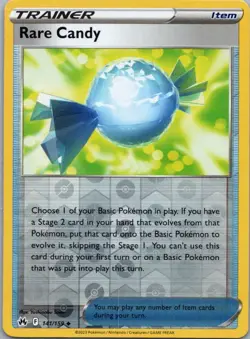 Pokemon TCG Rare Candy 141/159 Crown Zenith Rev Holo NM - Image 1
