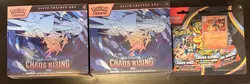 Pokemon TCG Chaos Rising Elite Trainer Box Lot Of 2 Plus 3 Pack Blister - Image 1