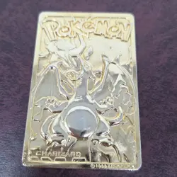 1999 Burger King Pokemon Charizard Nintendo 23K Gold Plated Trading Card - Image 1