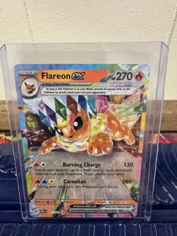 Pokemon TCG Prismatic Evolutions 5-Card Foil Lot: Eevee ex Flareon ex Glaceon ex - Image 4
