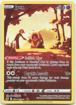 Jynx TG04/TG30 Holo Silver Tempest Trainer Gallery Pokemon NM - Image 1