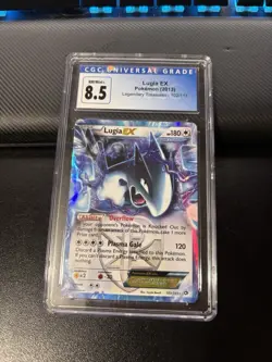 Pokemon TCG Lugia EX Legendary Treasures #102/113 Holo Ultra Rare CGC 8.5 2013 - Image 1