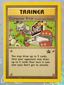 Computer Error (Rocket's Secret Machine) Black Star Promo 16 Pokemon Card NM - Image 1