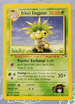Erika's Exeggutor 044/132 Gym Heroes Pokemon Card NM - Image 1