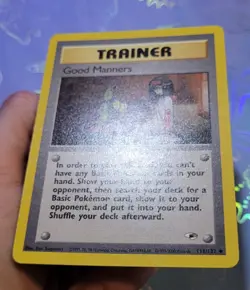 Good Manners 111/132 Gym Heroes Pokemon Card VLP - Image 4