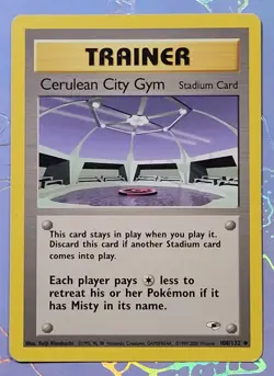 Cerulean City Gym 108/132 Gym Heroes Pokemon Card NM - Image 1