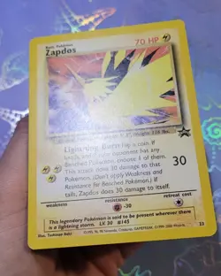 Zapdos 23/53 Vintage Black Star Promo Pokemon Card NM - Image 4