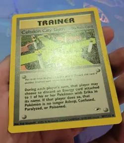 Celadon City Gym 107/132 Gym Heroes Pokemon Card LP - Image 3