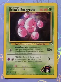 Erika's Exeggcute 077/132 Gym Heroes Pokemon Card NM - Image 1