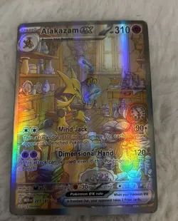 DISPLAY CARD! Alakazam ex (201/165) S&V 151 Special Illustration Rare Pokemon - Image 1