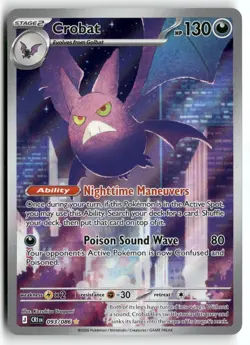 Crobat 093/086 Holo Illustration Rare Chaos Rising Pokemon Holo Near Mint - Image 1