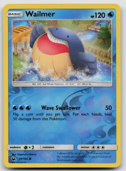 Wailmer 39/168 Celestial Storm Pokemon Reverse Holo NM - Image 1