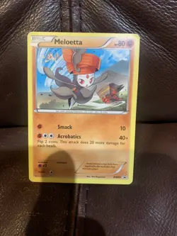 Pokemon TCG Meloetta PROMO BW69 Black & white era (DMG) - Image 1