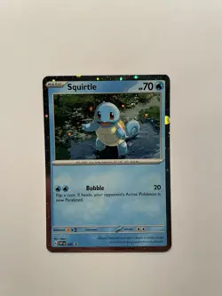 Squirtle (Cosmos Holo) 048 Black Star Promo Scarlet & Violet 151 Pokemon Holo NM - Image 1