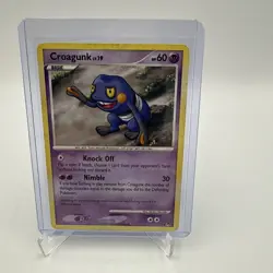 Pokemon TCG Croagunk 7/17 2009 Pop Series 9 - Image 1