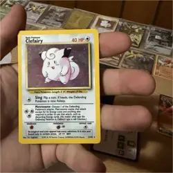 Pokemon TCG 1999 Jungle Clefairy 5/102 Regular 40 HP Basic English - Image 1