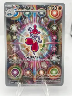 2026 Medicham 241/217 Illustration Rare Ascended Heroes Pokemon Near Mint - Image 1