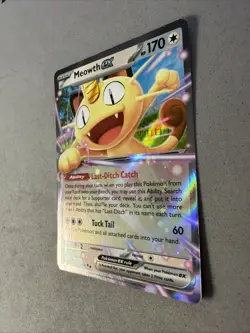 Pokemon TCG * Meowth EX 62/088 HOLO * Mega Evolution Perfect Order NM - Image 2