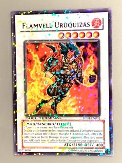 yugioh FLAMVELL URUQUIZAS DT01-EN033 DUEL TERMINAL PARALLEL RARE near mint - Image 3