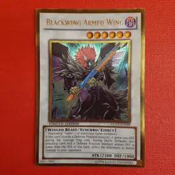 Yugioh Blackwing Armed Wing GLD3-EN039 Limited Edition - Image 1