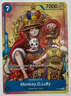 Monkey.D.Luffy (2nd Anniversary Stamped Promo) P-043 One Piece Promotion - Image 1