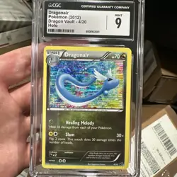Pokemon Dragonair 4/20 Dragon Vault Holo Rare B&W CGC 9 Mint - Image 1