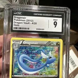 Pokemon Dragonair 4/20 Dragon Vault Holo Rare B&W CGC 9 Mint - Image 5