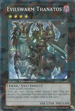 Yugioh! LP Evilswarm Thanatos - DT07-EN090 - Super Rare - Duel Terminal Lightly - Image 1