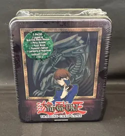 2003 Yugioh Collector Tin, Kaiba/Blue Eyes Dragon MINT!, F.Sealed &Case Fresh W2 - Image 1