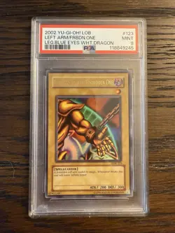 Left Arm Forbidden One LOB-123 Legend of Blue Eyes White Dragon Unlimit Ed PSA 9 - Image 1