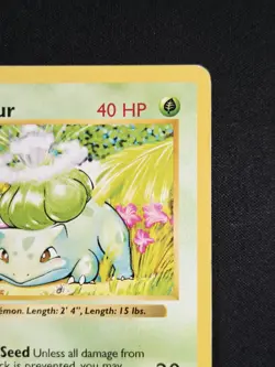 Bulbasaur Shadowless 44/102 Base Set WoTC Pokemon 1999 - Image 4