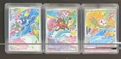 Pokemon First Partner Illustration Collection Series 1 Alolan Starters Promo Set - Image 1
