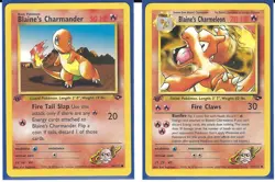 WoTC POKEMON TCG GYM CHALLENGE BLAINE'S CHARMELEON 31/132 1ST EDITION LP/NM - Image 1