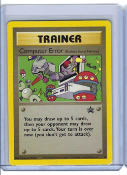 2000 WoTC POKEMON TCG TRAINER COMPUTER ERROR BLACK STAR PROMO #16 VINTAGE LP/NM - Image 1