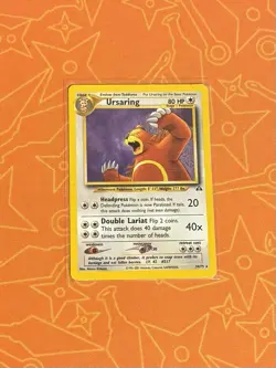 Pokemon Ursaring 34/75 Neo Discovery WOTC Vintage MP - Image 1